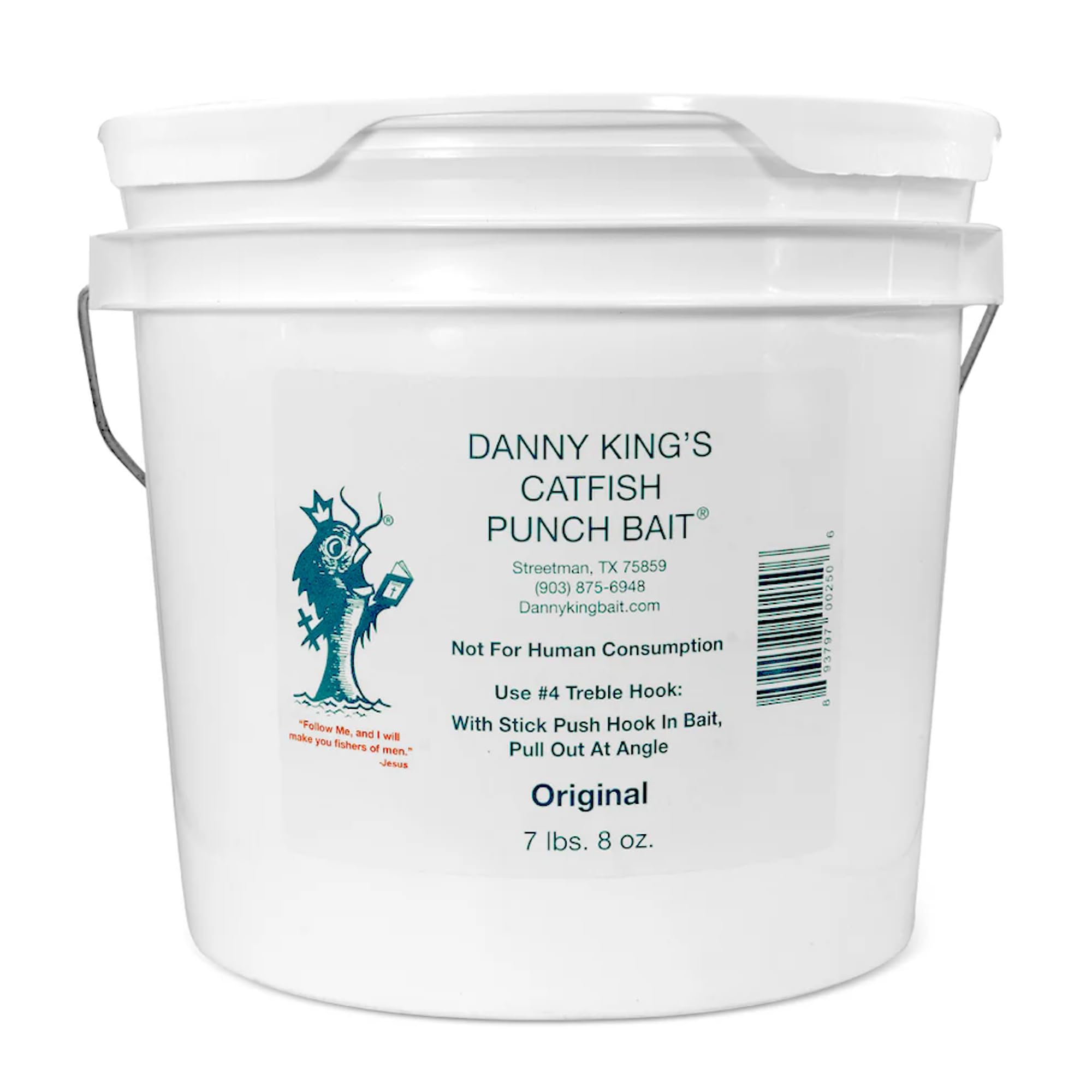 Danny King Catfish Punch Bait | Gallon Tub | Best Catfish Bait