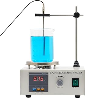 VONOYA Magnetic Stirrer Hot Plate, 85-2 Magnet Stirrer with Digital Temperature Display & Speed Adjusting, Magnetic Mixer with Magnetic Stirrer Bar, Home Homebrew Kitchen Lab Stirrer, 200W, 1000ML