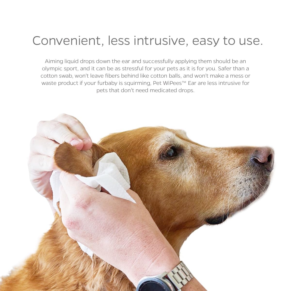 Ear Pet WiPees&trade; – 100 Ear Wipes for Dogs & Cats, All Natural Dog Ear Wipes for Infection & Itchy Ears, Gentle Cat & Dog Ear Cleaner for Daily Hygiene (Natural, 100ct) - image 7