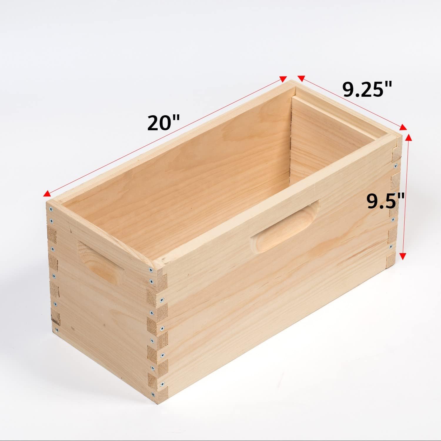 Stoney Acres Beekeeping Deep Nuc Box, Assembled Super or Brood Box with Plastic Foundation Frames for 5 Frame Honeybee Hives, Amish Made