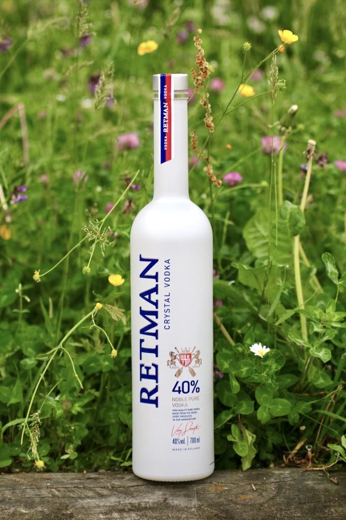Torunska Retman Crystal Vodka, Premium-Wodka aus Polen, 0,7 L, 40 Prozent Vol.
