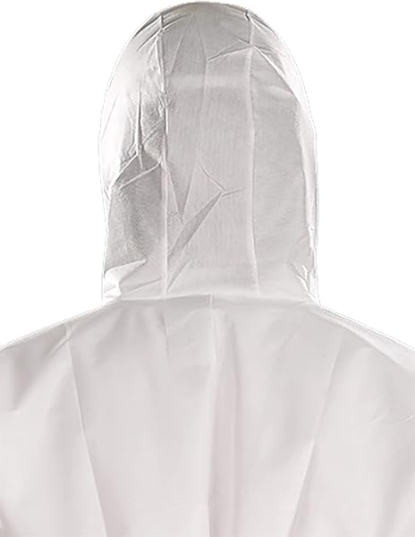 Ansell AlphaTec Bodysuit, Disposable Work Overall with Hood, Chemical Protection, Industrial Safety Workwear, Men Women (1 Unit) - 2