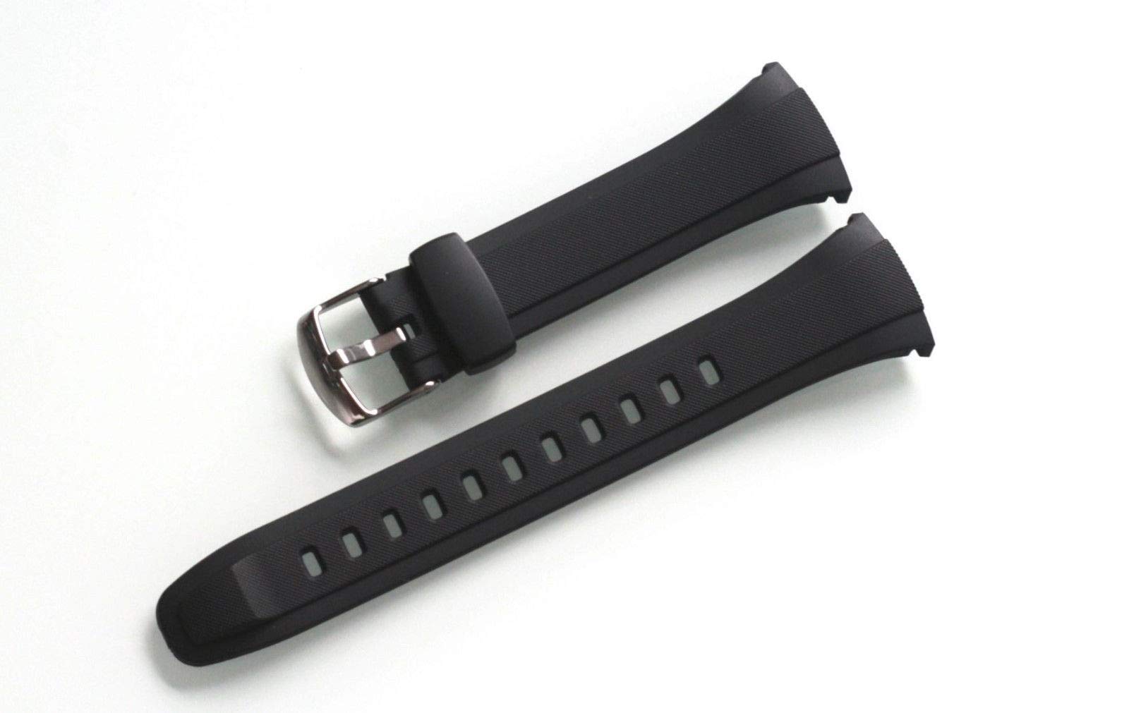 Genuine Casio Replacement Watch Band Black Strap #10408444 WVA-M640-1A WVA-M640-7A WVA-M640B-1A WVA-M640B-1A2 WVA-M650-1A WVA-M650-1A2 WVA-M650-2A WVA-M650-7A WVA-M650B-1A WVQ-M410-1A WVQ-M410B-1