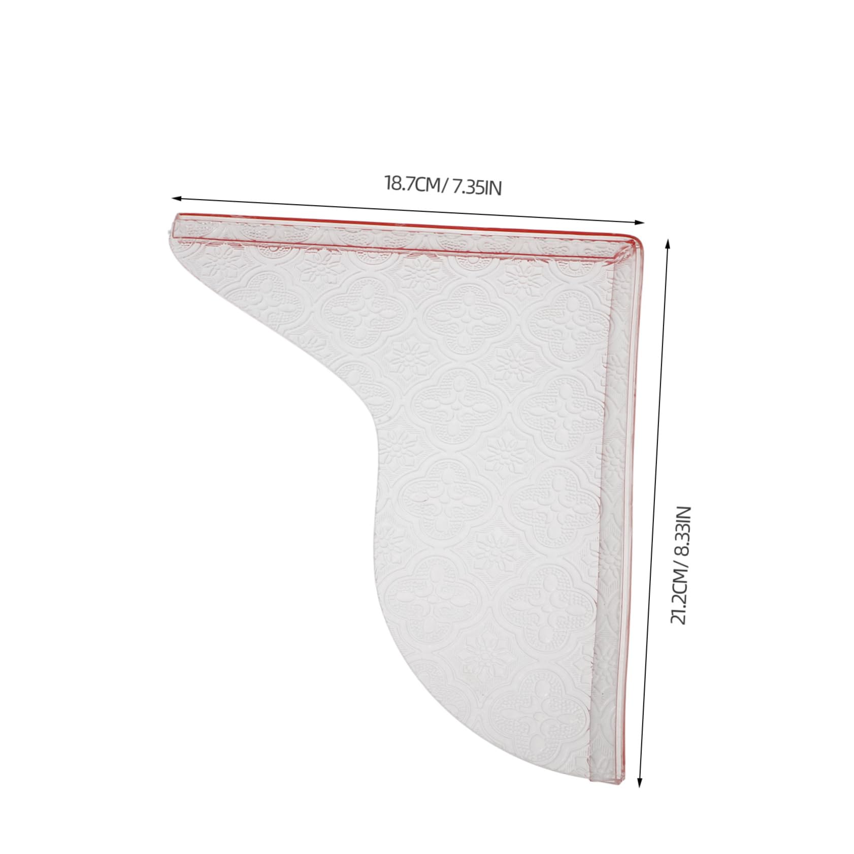 Ciieeo Elegant Patterned Bathtub Shower Water Splash Protector Water Blocking Barrier Easy Install