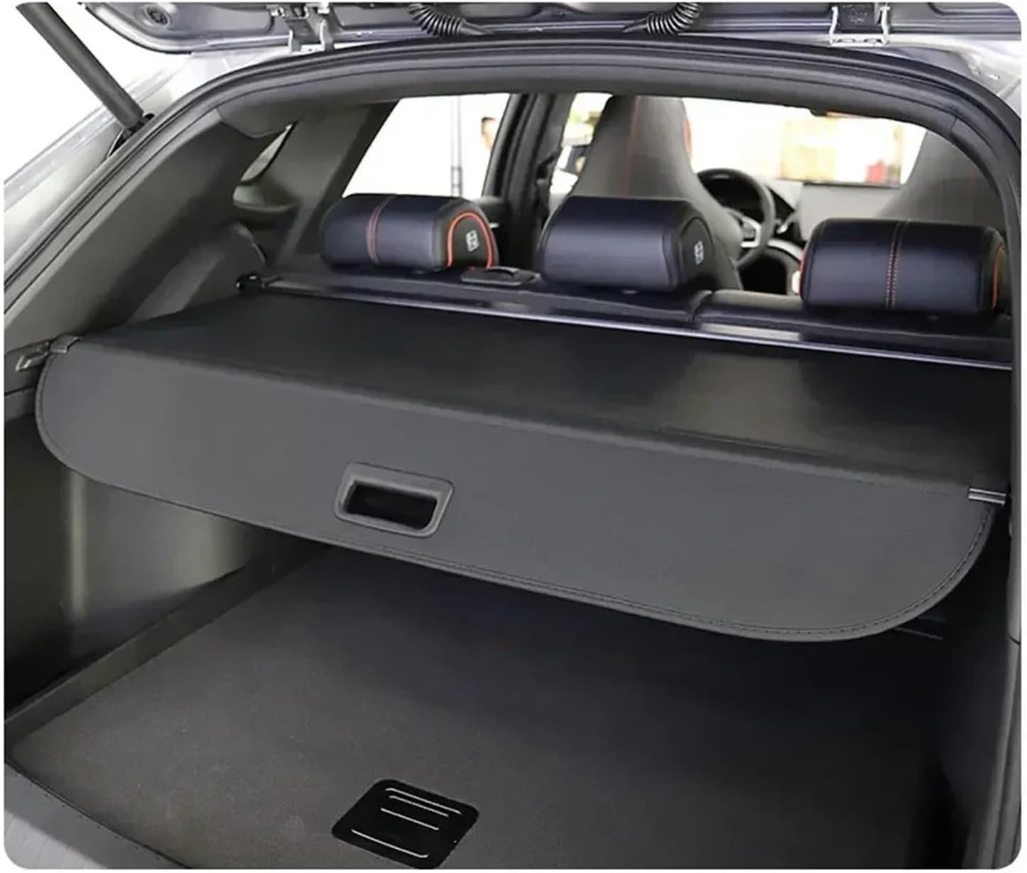 Car Trunk Covers Compatible with Subaru Forester SJ 2014~2018 2015 Luggage Curtain Shelter Privacy Partition Retractable Cargo Accessories(Manual Canvas)