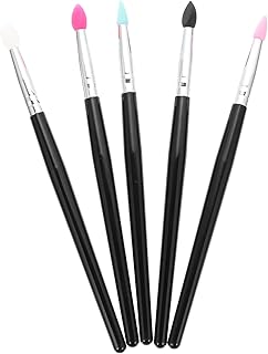 5pcs Silicone Eyeshadow and Lip Brush Set, So...