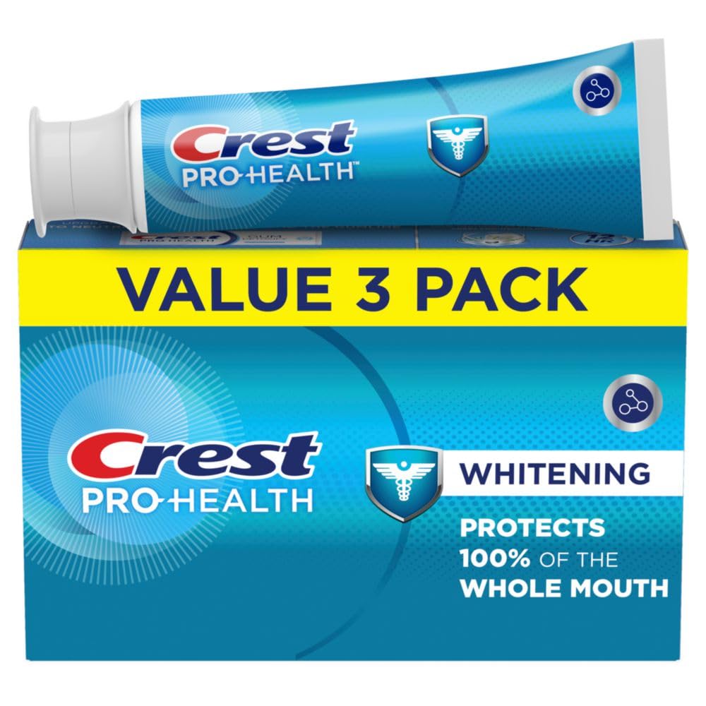 Base Pro-Health Whitening Toothpaste (4.3oz) Triple Pack, Teeth Whitening