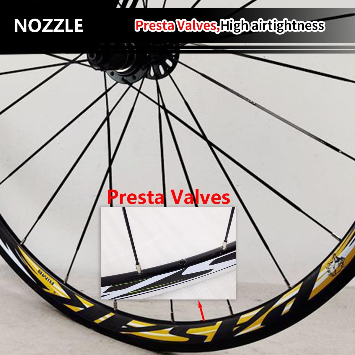 Juego de ruedas para bicicleta de carretera 700C con freno C/V y liberación rápida, ruedas delanteras y traseras con radios planos, bujes de 20/24 orificios para cassette de 8/9/10/11/12 velocidades.