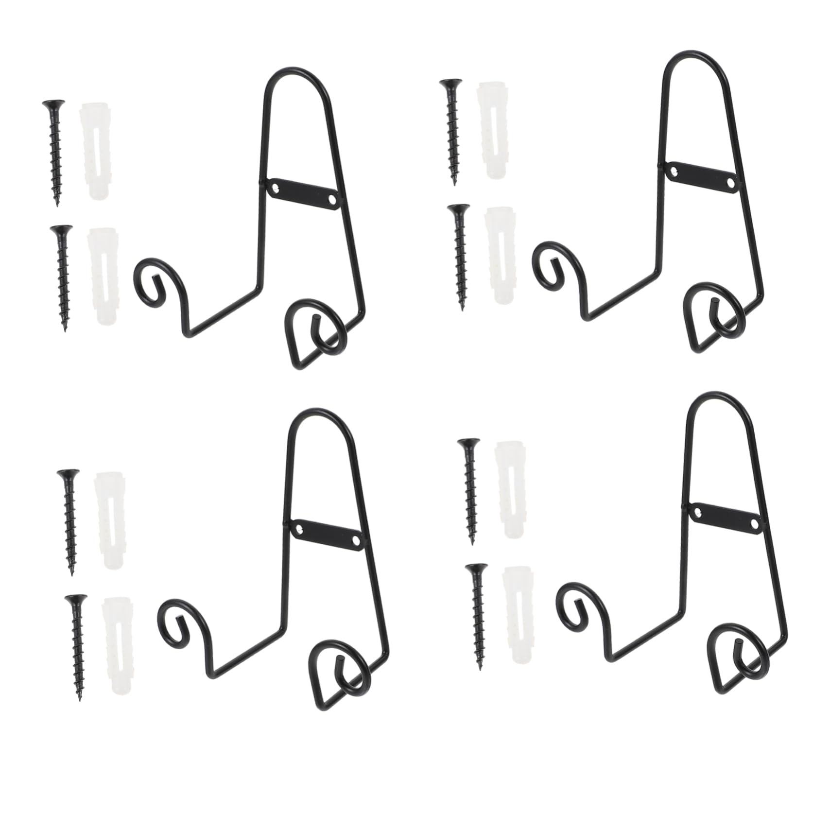 Ciieeo Multipurpose Display Rack 4pcs Ceramic Dish Holder for Living Room Kitchen