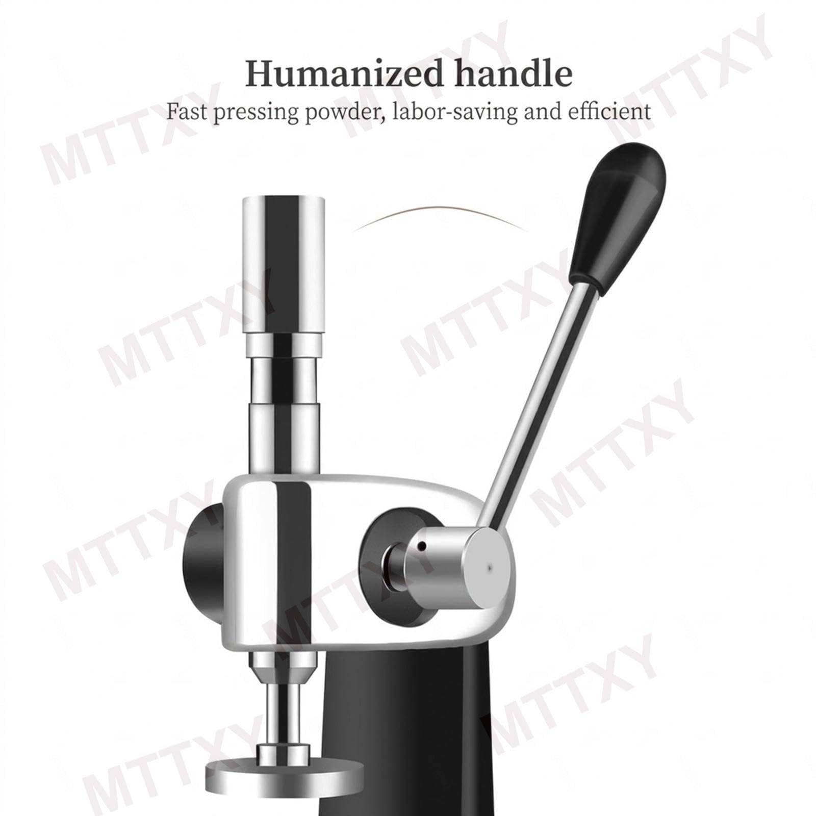 58 mm Tamper do kawy – Ręczny, ilościowy ubijak ze stali nierdzewnej do kawy mielonej i ziaren; Tamper do espresso do użytku komercyjnego i domowego