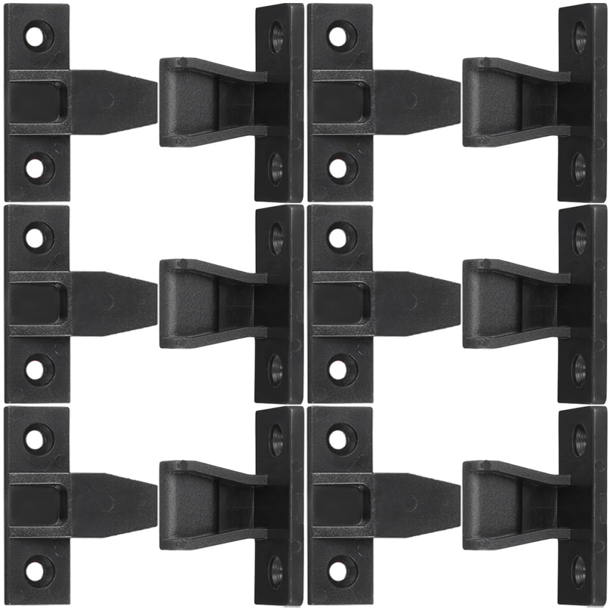 PRETYZOOM 20 Stück Schwarze Kunststoff Möbelverbinder Schnellinstallation Verdeckte Montage Eckclips zum Aufstecken für Schrank und Kleiderschrankbefestigungsmaterial