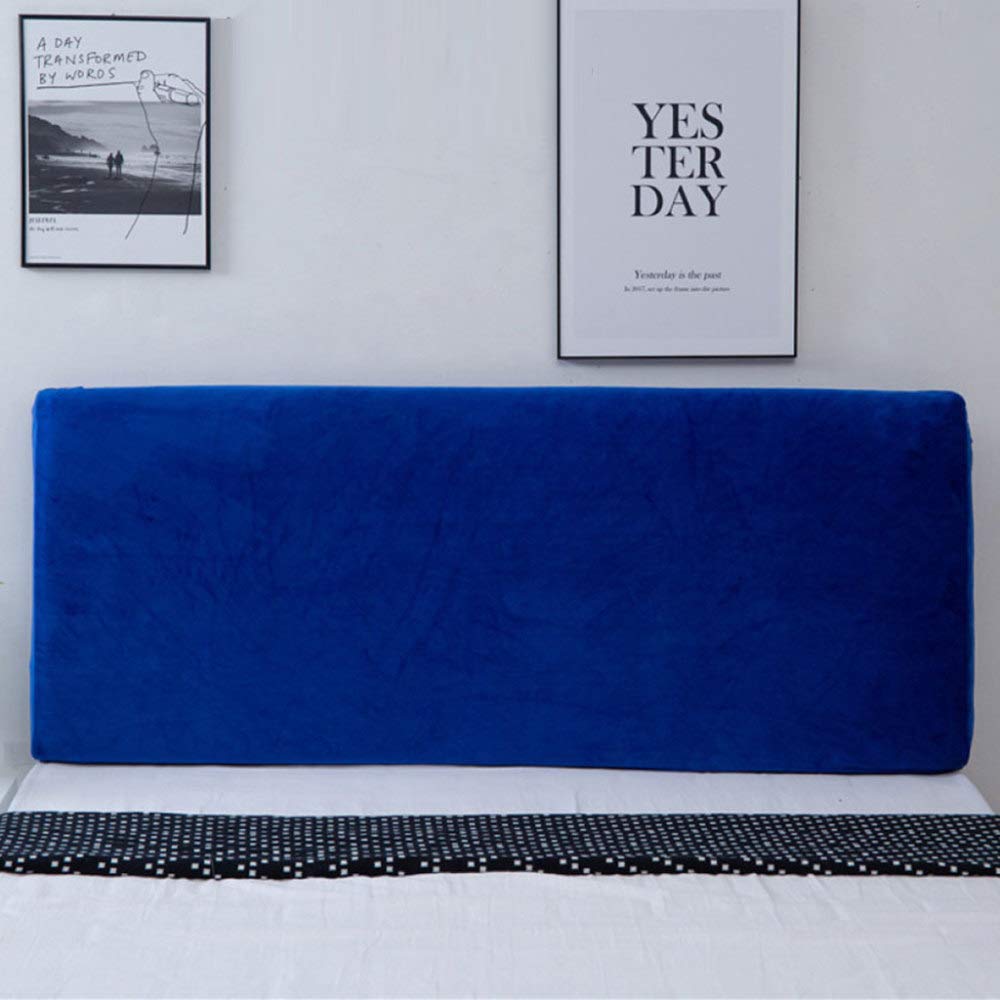 Copritestiera Elasticizzato In Velluto Morbido – Fodera Per Testata Letto Singola/Matrimoniale (Blu, Lunghezza 150-170cm) - 2