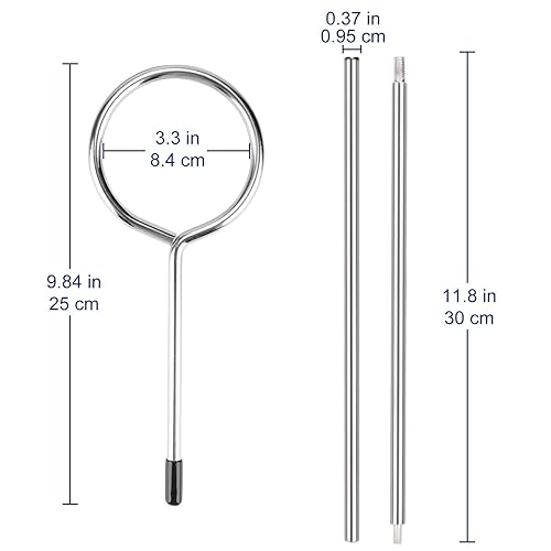 Miniatura 3 de Labasics Juego de soporte de laboratorio y abrazadera, soporte de laboratorio con varilla (longitud 22.4 pulgadas), abrazadera de bureta de 4