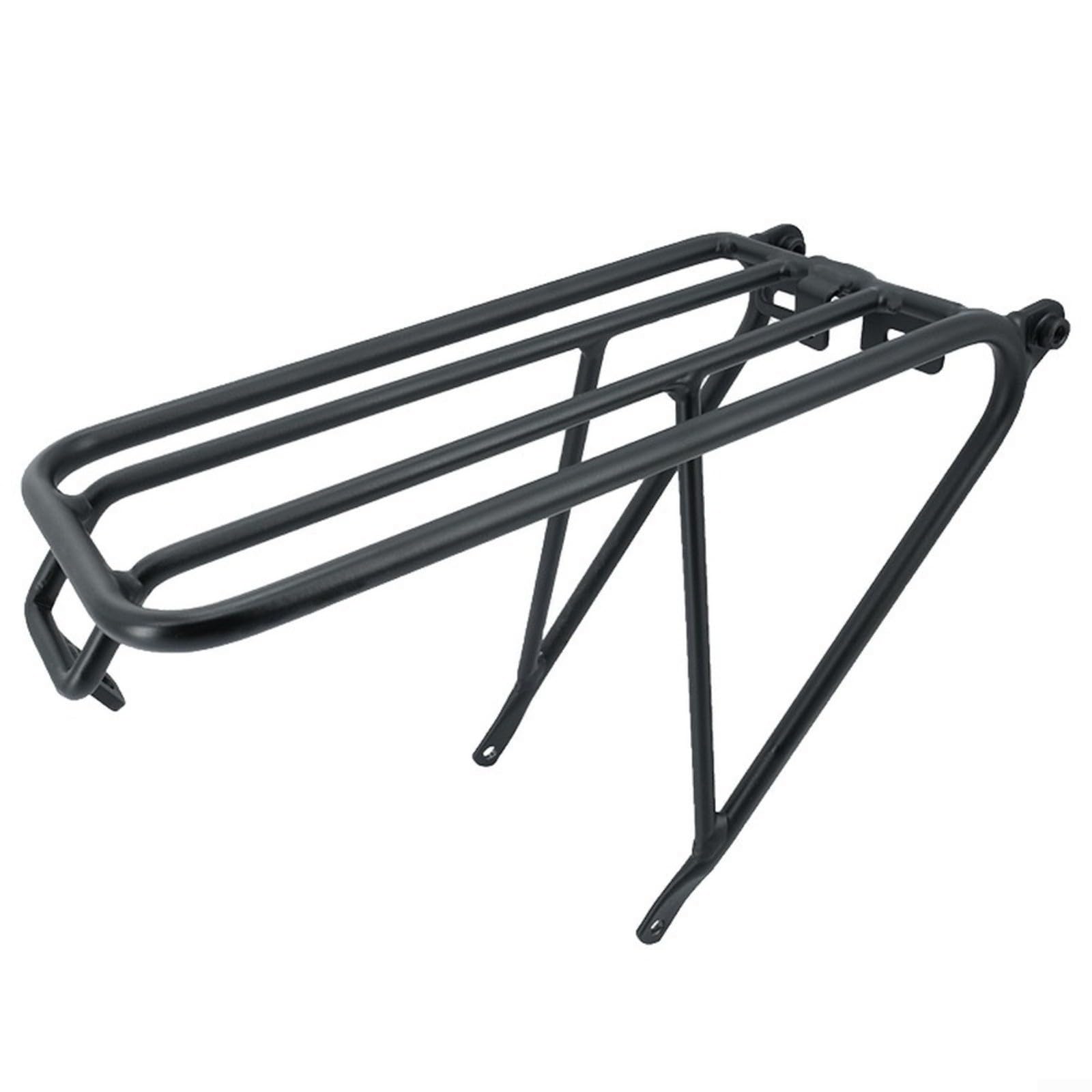 Fahrradträger aus Aluminiumlegierung, zusammenklappbar, mit einfachen Rädern, für Brompton-Reifen, Gepäckträger für Gepäckrahmen, leicht, stabil