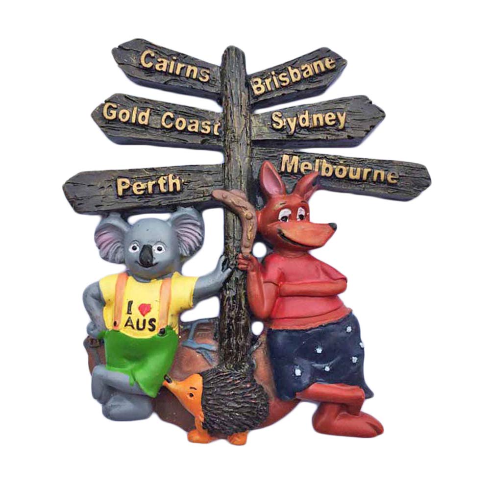Wedarego Wedare Australia 3D Street Sign Fridge Magnet Tourist Souvenir Travel Sticker,Australia Refrigerator Magnet,Home And Kitchen Decoration Collection From China