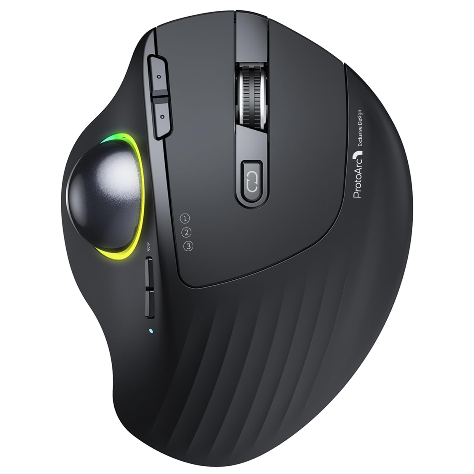 Amazon.co.jp: ProtoArc トラックボールマウス RGBライト付き 2.4Gと 