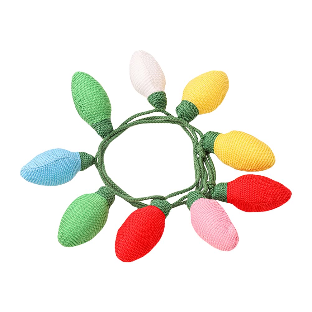 Veemoon 1PC Felt Ball Garland Adorable Xmas DIY Knitted Hanging Decor Decorative Xmas Outdoor Party Pendant