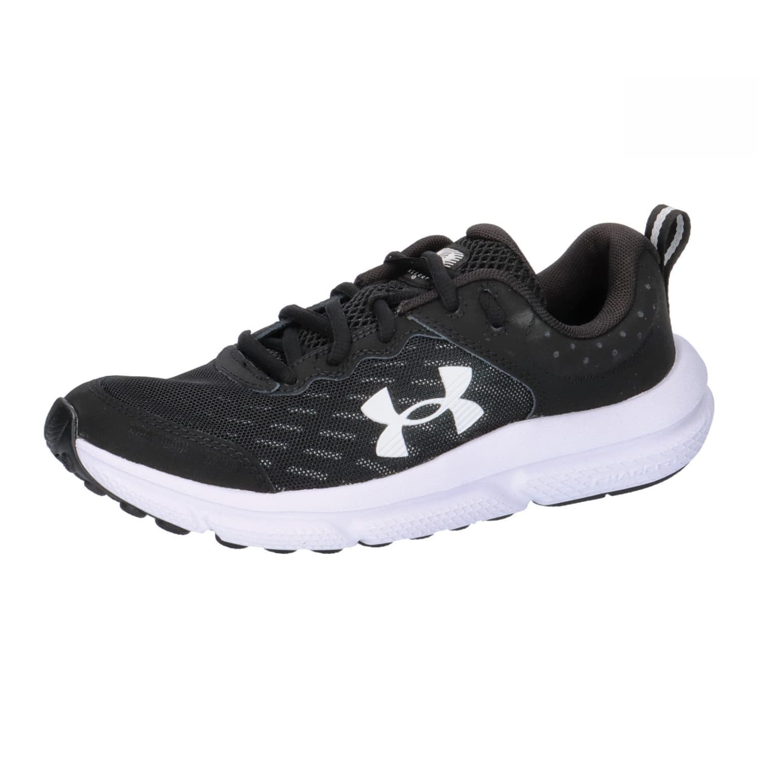 Under Armour Boy's UA BGS Assert 10 Running Shoe Black White White