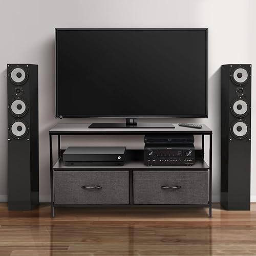 Miniatura 2 de Sorbus Mueble Cómoda para TV con 2 Cajones - Soporte Elevador de Televisión con Almacenamiento - Mueble para Dormitorio, Sala de Estar, Armario y