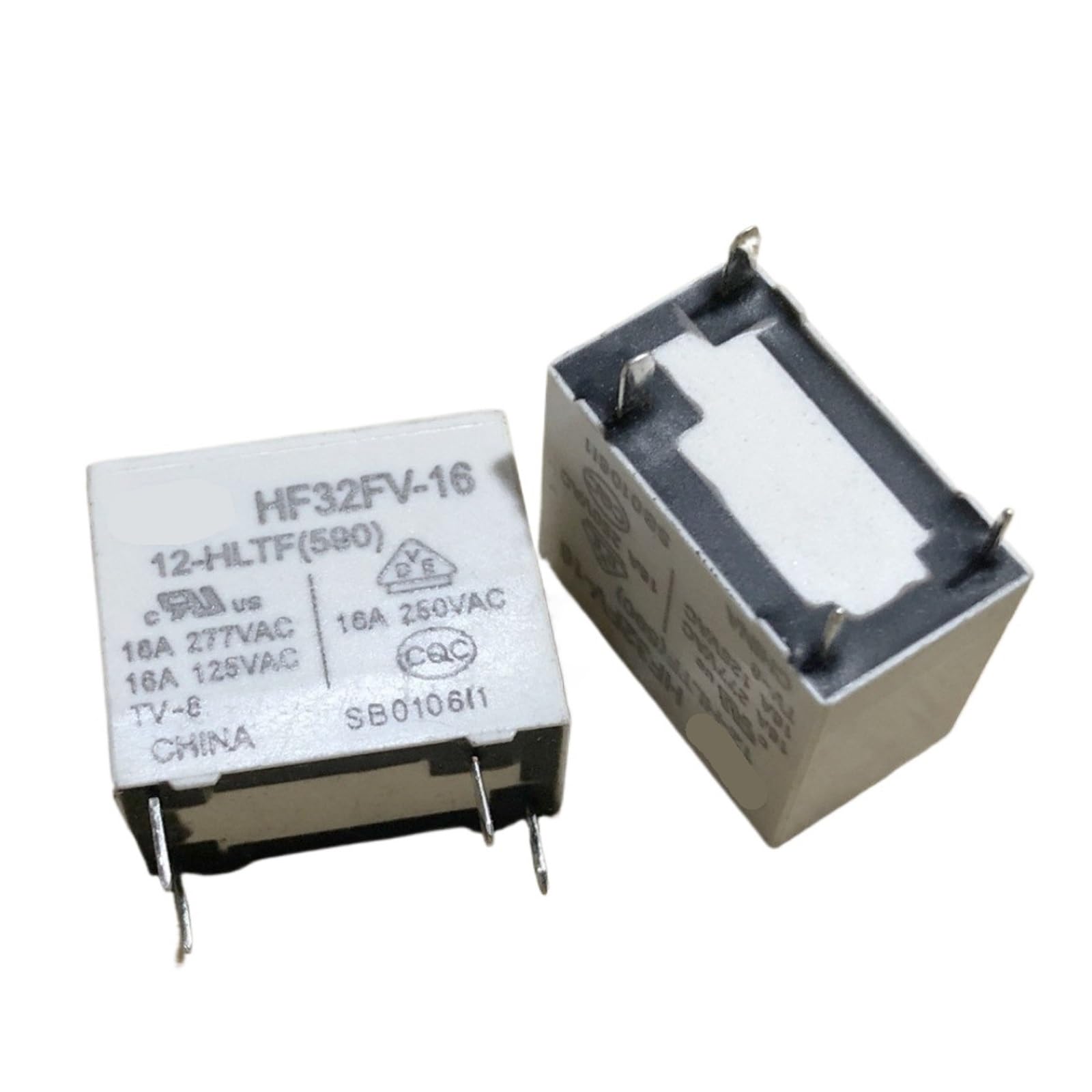 Relais 4 broches HF32FV-16 12-HLTF pour circuit imprime 12V 16A