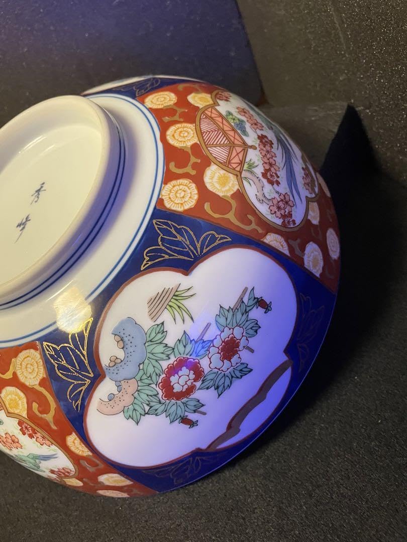 Amazon.co.jp: 大 秀峰 有田焼 大鉢 古伊万里 24.5cm : ホーム＆キッチン