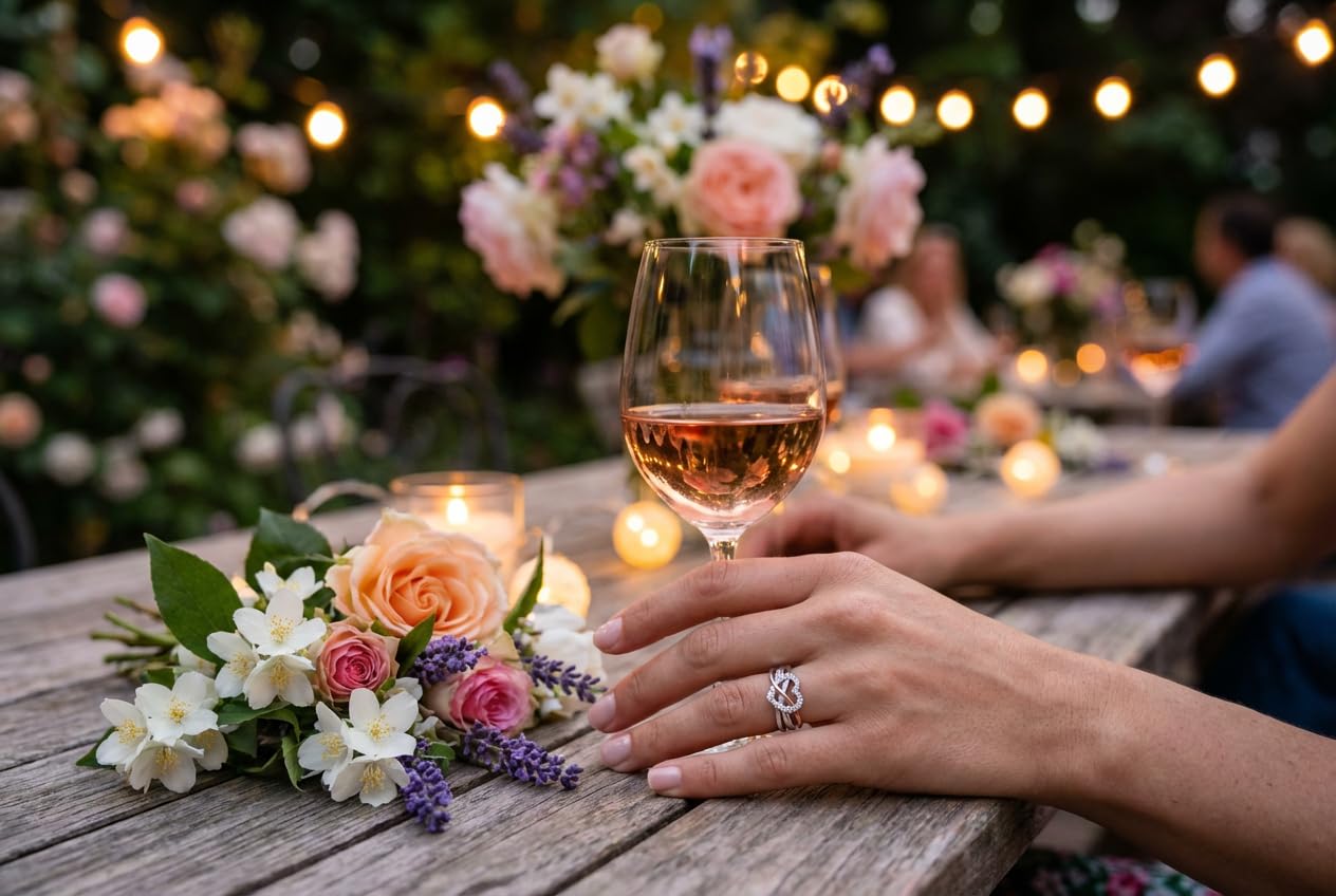 Bling Jewelry Romántico anillo de promesa para mujer con diseño entrelazado de infinito y corazón acento de circonita cúbica pavé de dos tonos chapado en oro rosa plata de ley .925