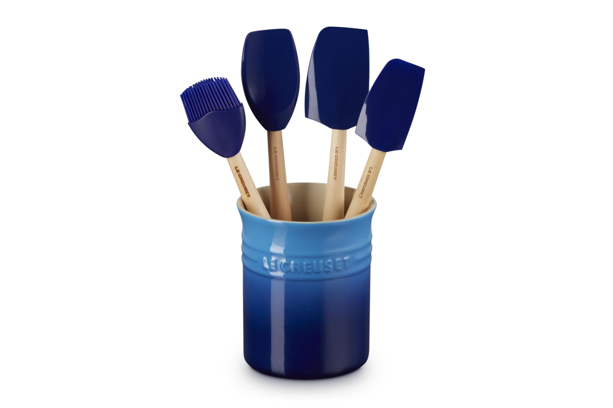 Le Creuset 79003002200000 Verre à ustensiles en céramique Bleu azure