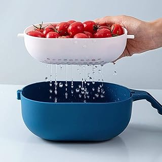 Trituradora de verduras, trituradora de patatas, tomate, cebolla, colador de frutas, color azul