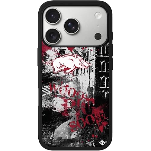 Guard Dog Case Compatible with iPhone 17 Pro Max - Compatible with MagSafe - Military Grade - Rugged Two Piece Protection - Collegiate Licensed - Arkansas Razorbacks - by Paulson Designs