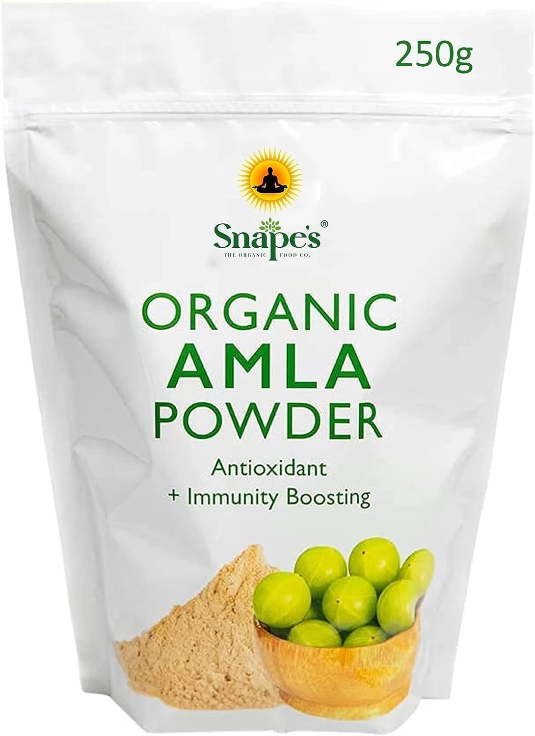 Organic AMLA Powder 250 Gram - INDIAN GOOSEBERRY - Soil Association Certified