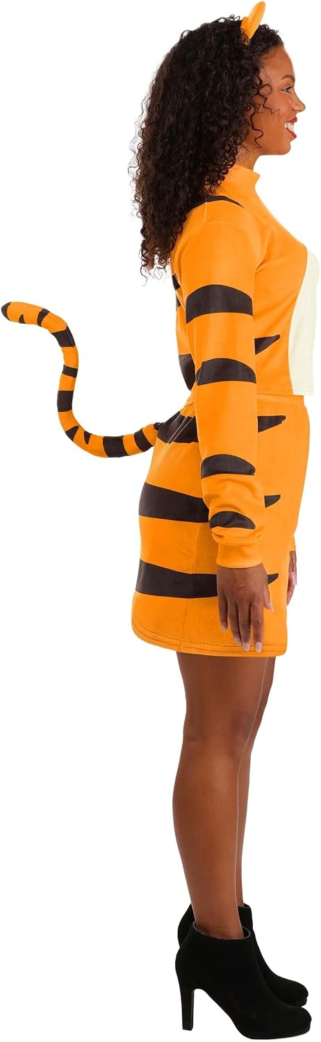 Women's Disney Winnie the Pooh Tigger Costume Dress with Tail and Ears Headband