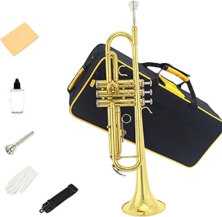 Student Brass Trumpet B-flat Trumpet Musical Instrument Brass Wind Instrument Performance Beginner Professional Trumpet Entry