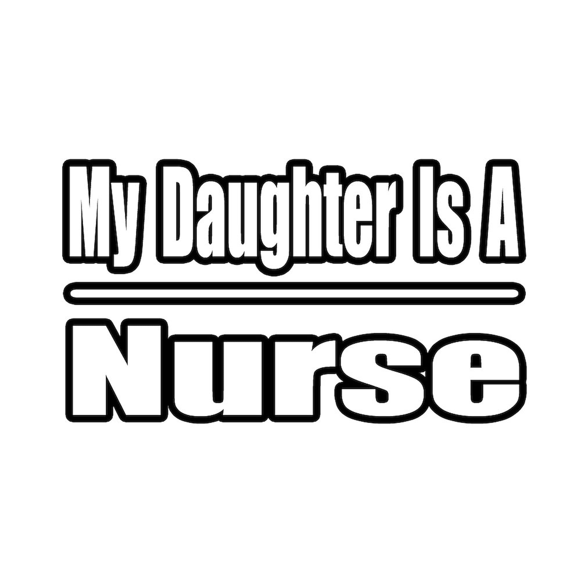 CafePress My Daughter is A Nurse Oval Sticker Oval Car Bumper Sticker