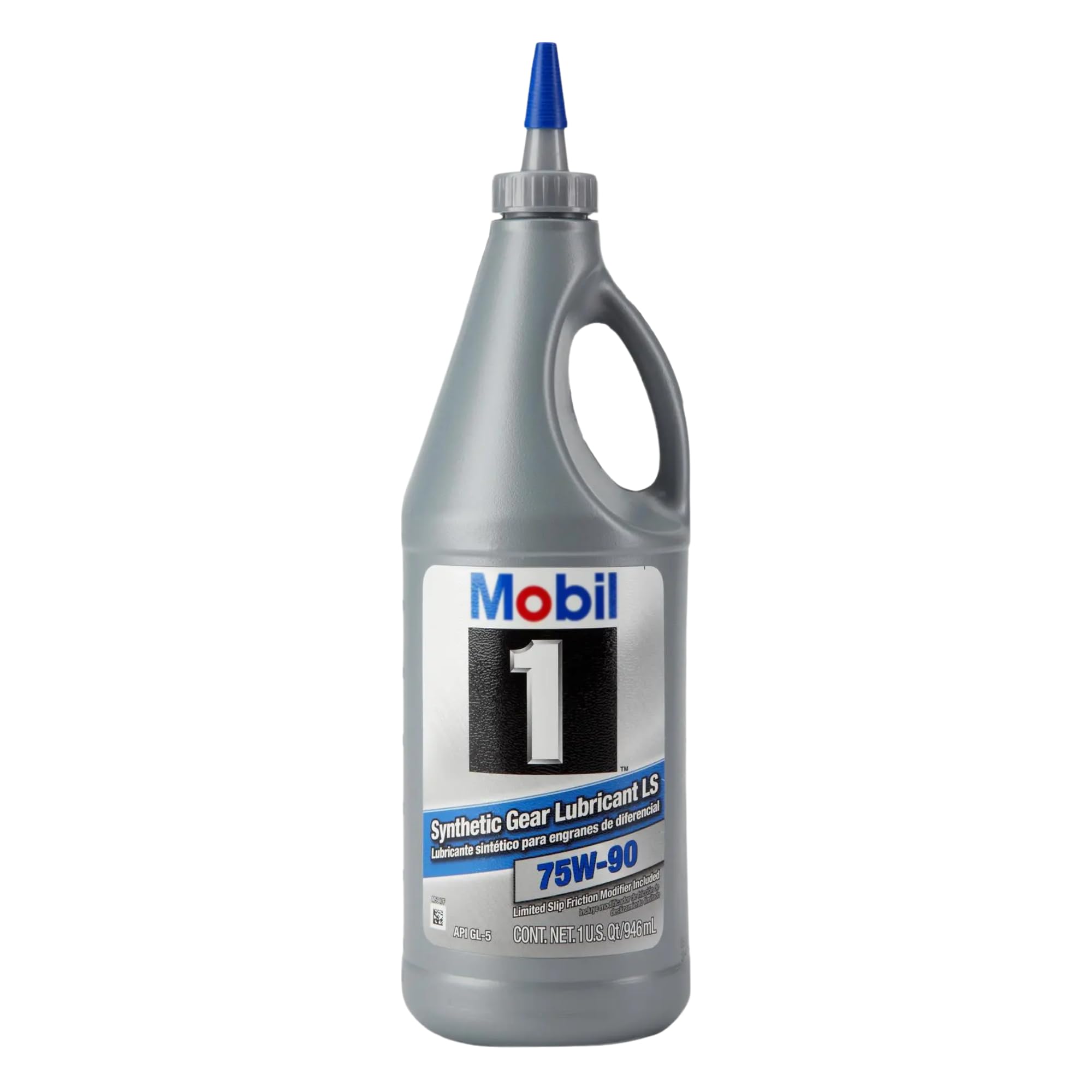 75W-90 Synthetic Gear Oil Mobill1 1043611, API GL-5 Full Synthetic Differential & Transmission Fluid, 3-Pack 1 Quart Extreme Pressure Protection, Thermal Stability