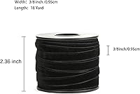 Vista 2 de HedongHexi Cinta de terciopelo de 18 yardas de ancho de 38 pulgadas de ancho, rollo de cinta de terciopelo de una sola cara con carrete