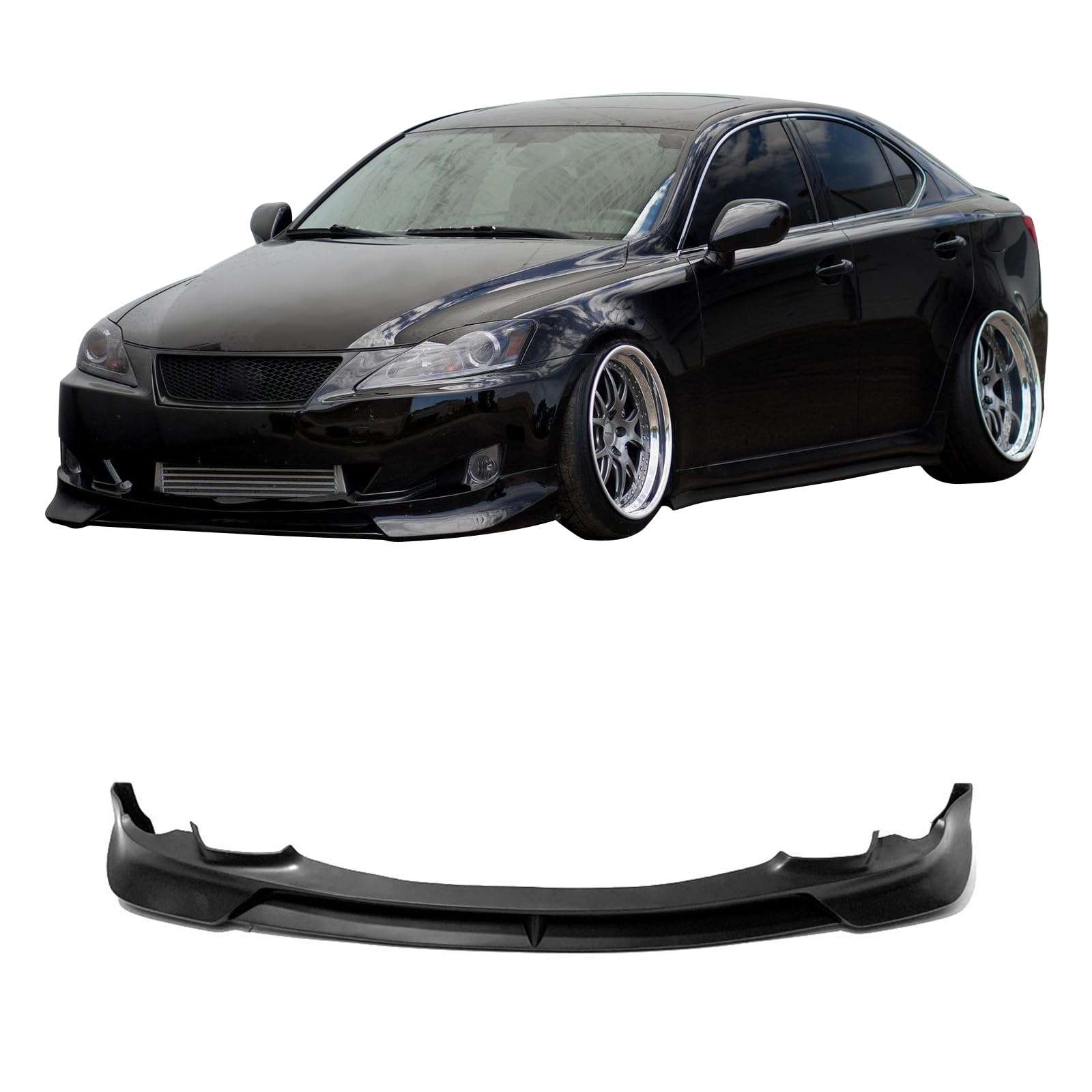 Amazon.com: IKON MOTORSPORTS Front Bumper Lip, Compatible with