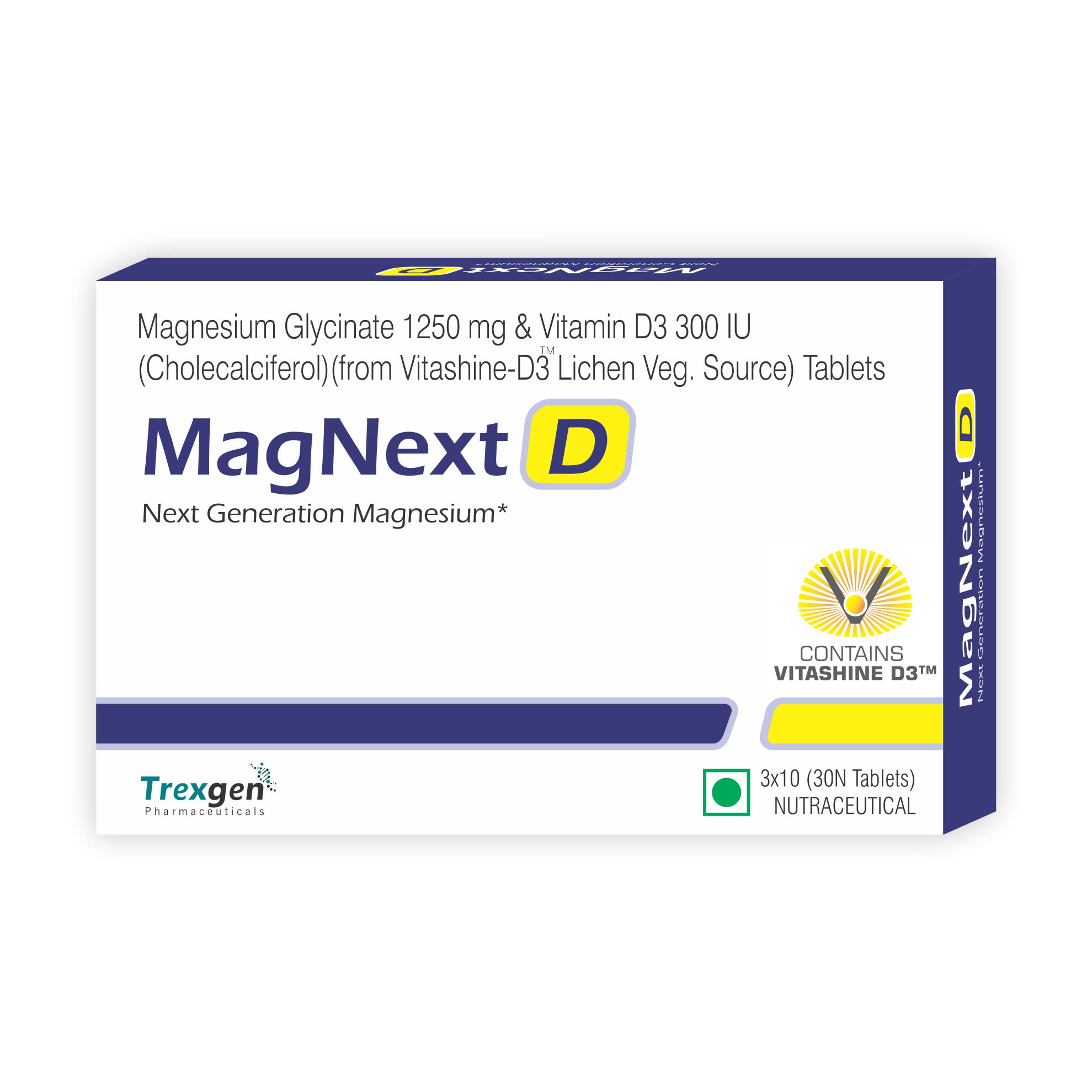 Trexgen® MAGNEXT-D Magnesium glycinate 1250 mg & Stabilized Cholecalciferol 200 IU Sleep, Cramps, Muscle, Bone & Heart Health Tablets (30 Tablets) (1) (B08YWJNSQL) Amazon Price History, Amazon Price Tracker