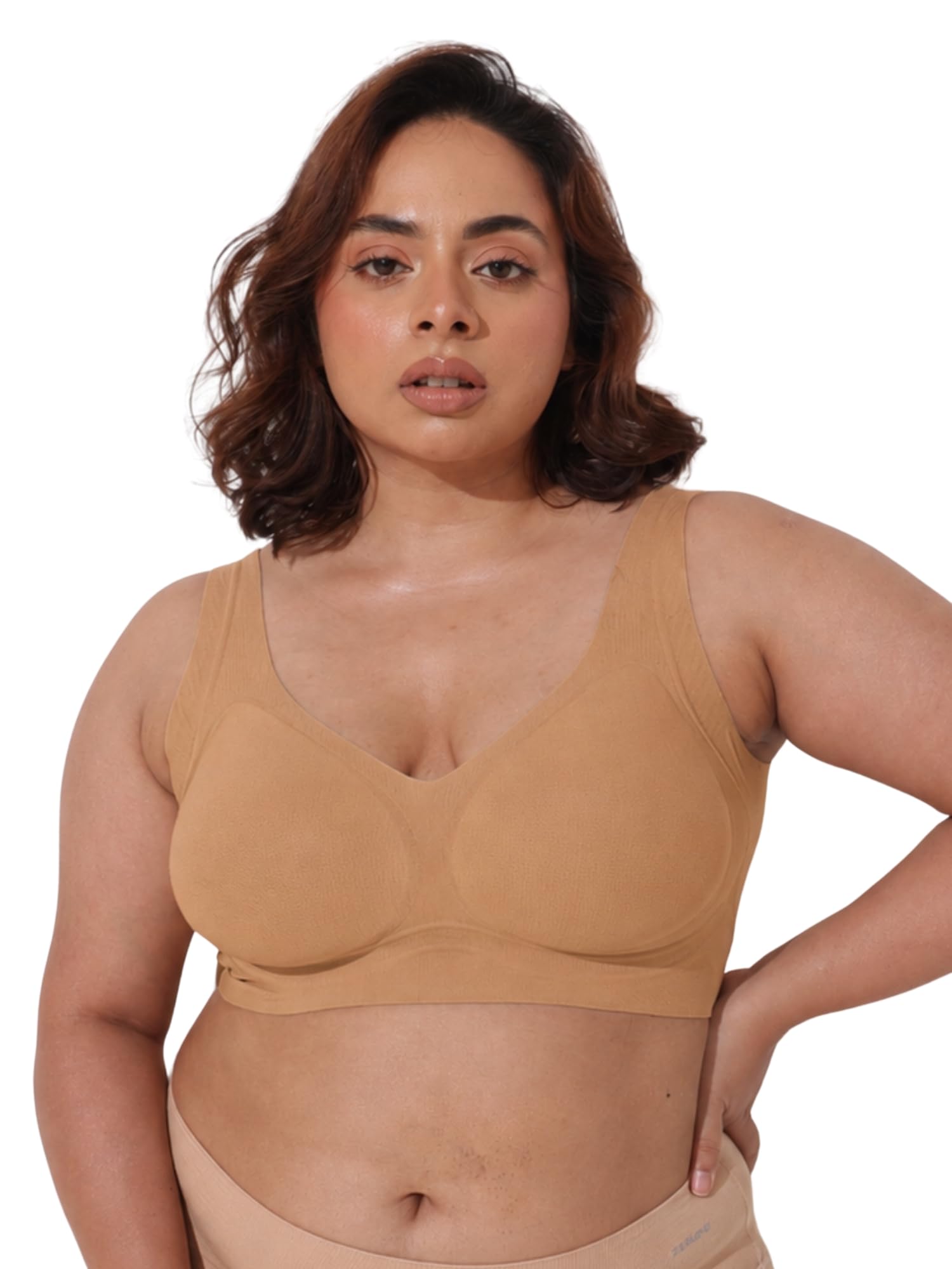 zelena Seamless Fix Pad Sculpt & Lift Bra with Jelly Gel Underband Support-picture-12