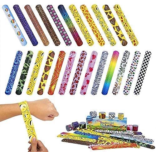 Amazon.co.jp: スナップバンド16ピーススラップバンドスラップリスト