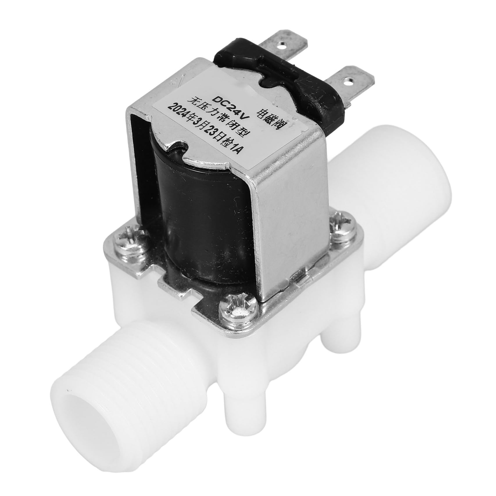 Electroválvula de agua normalmente cerrada de 1/2 pulgada con rosca externa