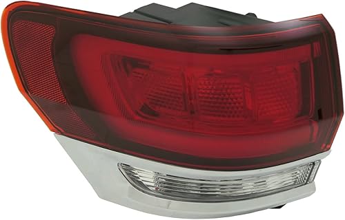 333-1965L-ACN1 para Jeep Grand Cherokee 14-21 Luz trasera exterior LAREDO/LIMITED/ORERLAND/SUMMIT Modelo sin PLATINUM INSERT GRANITE TRIM LH Driver