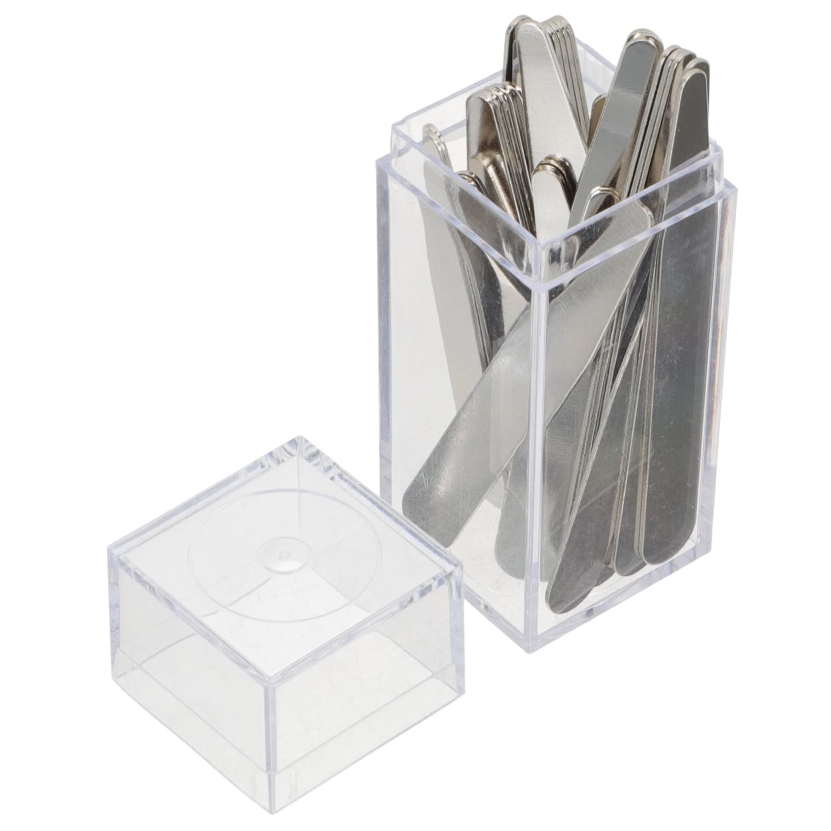 PartyKindom 40pcs Shirt Neckline Fixed Detachable Protector Shirt Stays Shirts Men Patch Collars Extenders Dress Shirt Collar Support Holder Faux Shirt Collar Inserts Stainless Steel Silver