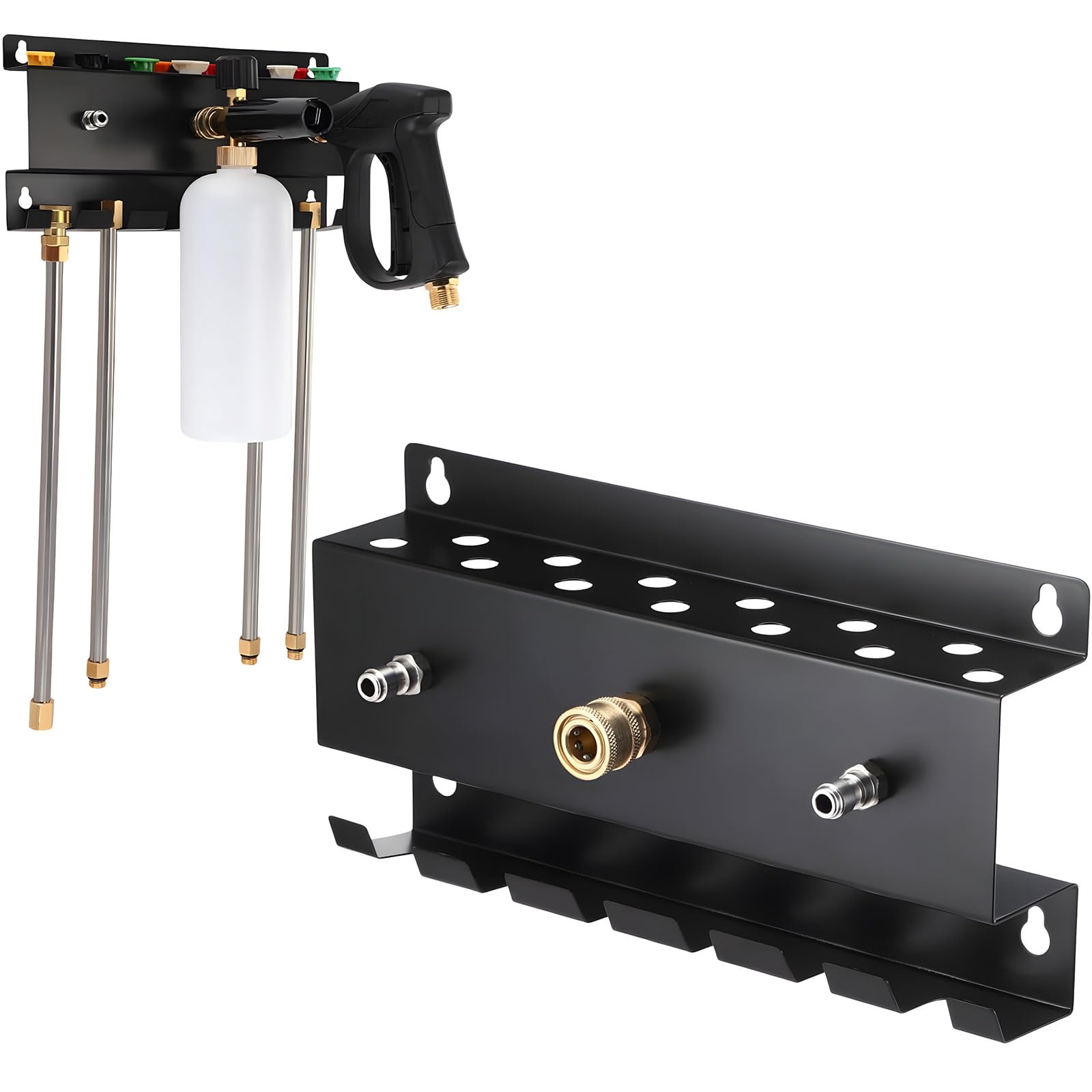HDOYTXXM Robust Powder Varnished Mild Steel Pressure Washer Rack Immune to Water Oxidation and Oxidation for Permanent Extended Use in Harsh Conditions Parts Planner