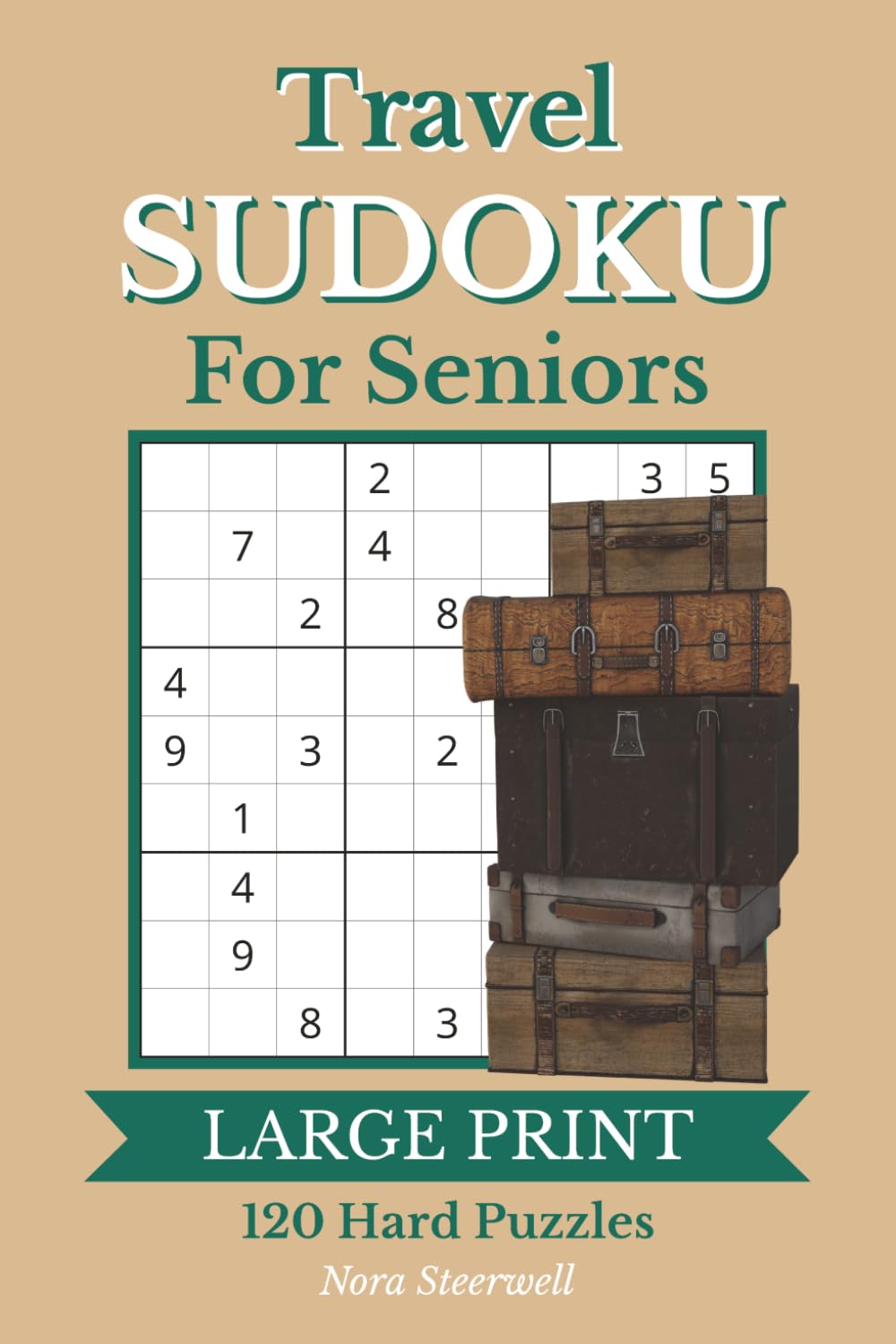 Travel Sudoku for Seniors: 120 Hard 9x9 Sudoku Puzzles with Large Print | Puzzle Solutions Included | 6x9 Inches, 183 Pages | Gift for Senior Adults