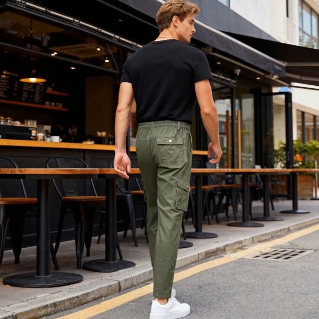 Amazon.com: Mens Adorlina Flex Cargo Pants Flexrover Ultra Comfort