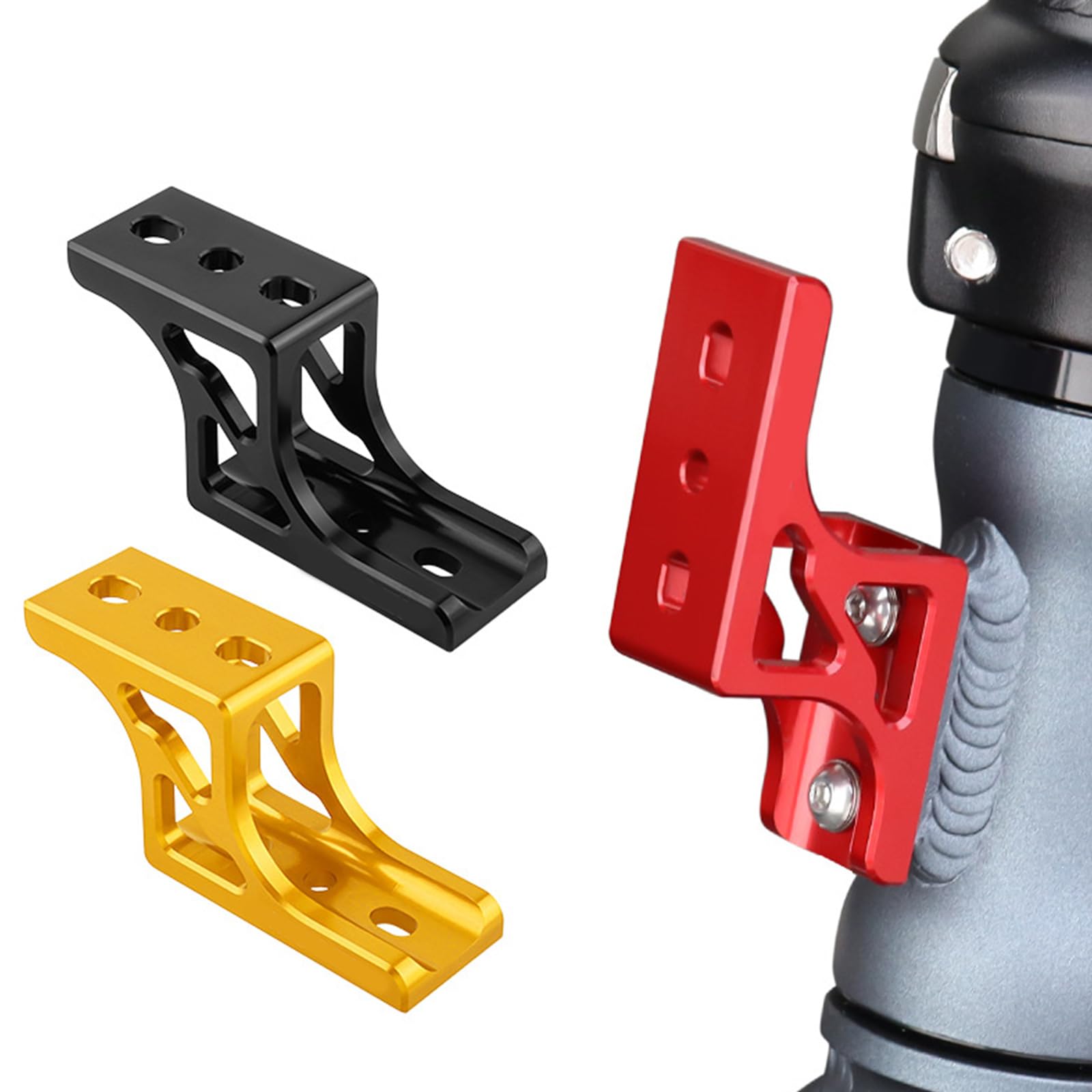 Shurhome Bicycles Front Bag Carriers Block Extenders Aluminum Alloys Bike Nose Light Raised Mount Bike Bag Holder Adapter