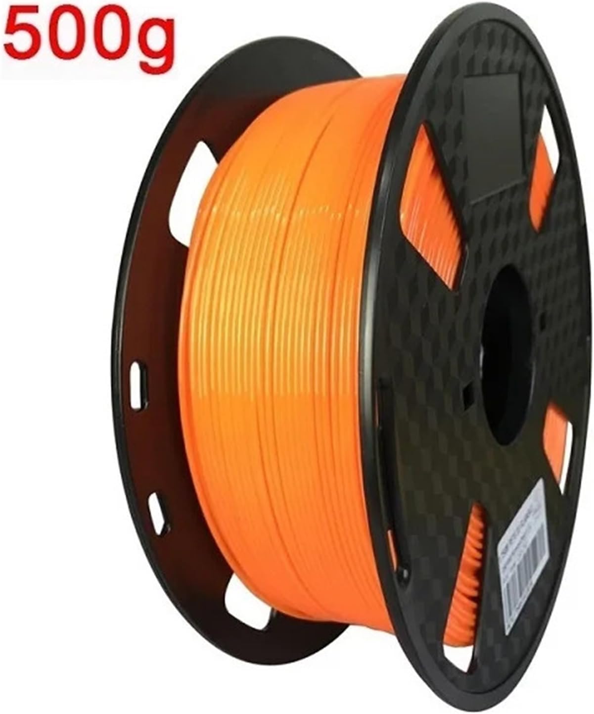 PLA Filament 1.75mm, Standard 1kg 500g 250g Spool, Basic FDM 3D Printer Filament(Orange-500g)