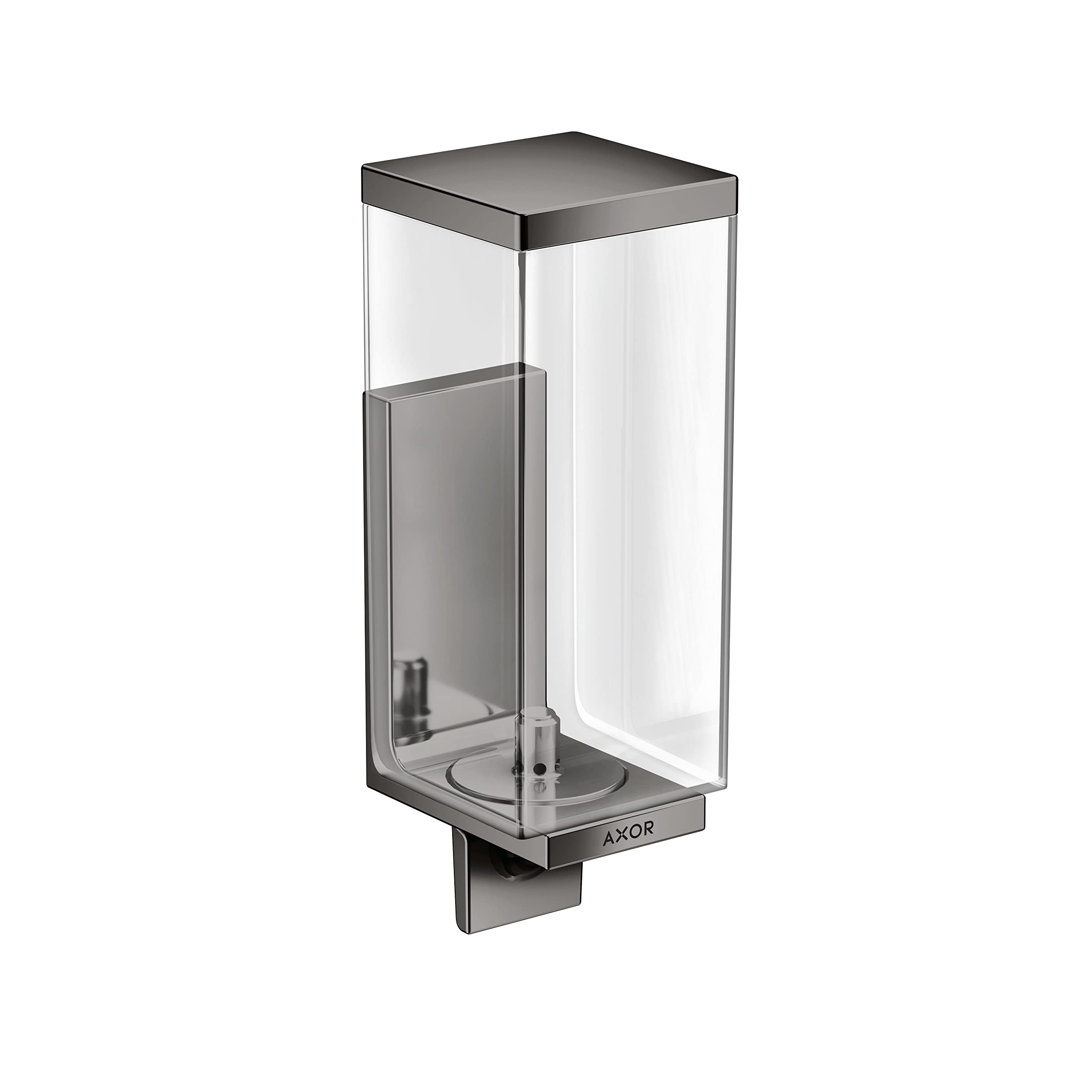 AXOR Distributeur de savon rectangulaire chrome poli noir 42610330