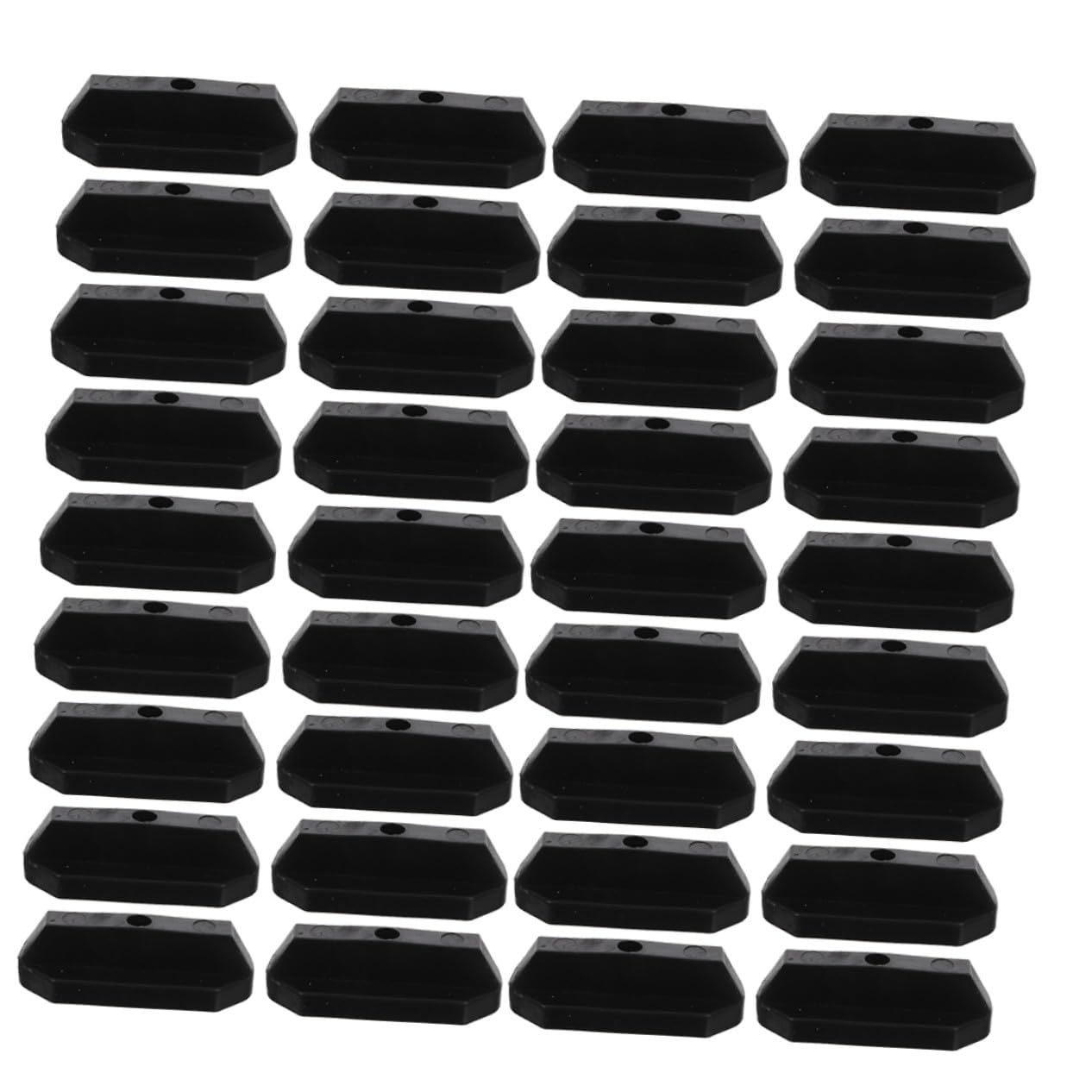 Fixations de pont à espacement étroit 150pcs clips ABS noir terrasse