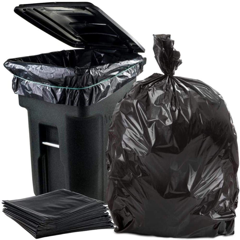 Sacco della Spazzatura Big Capacity Heavy Duty Extra Large Commercial Trash Bag Garbage Yard Black Hotel Market Sacchetti per rifiuti Sacco per rifiuti da Cucina